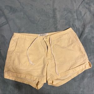 Soft yellow Abercrombie shorts